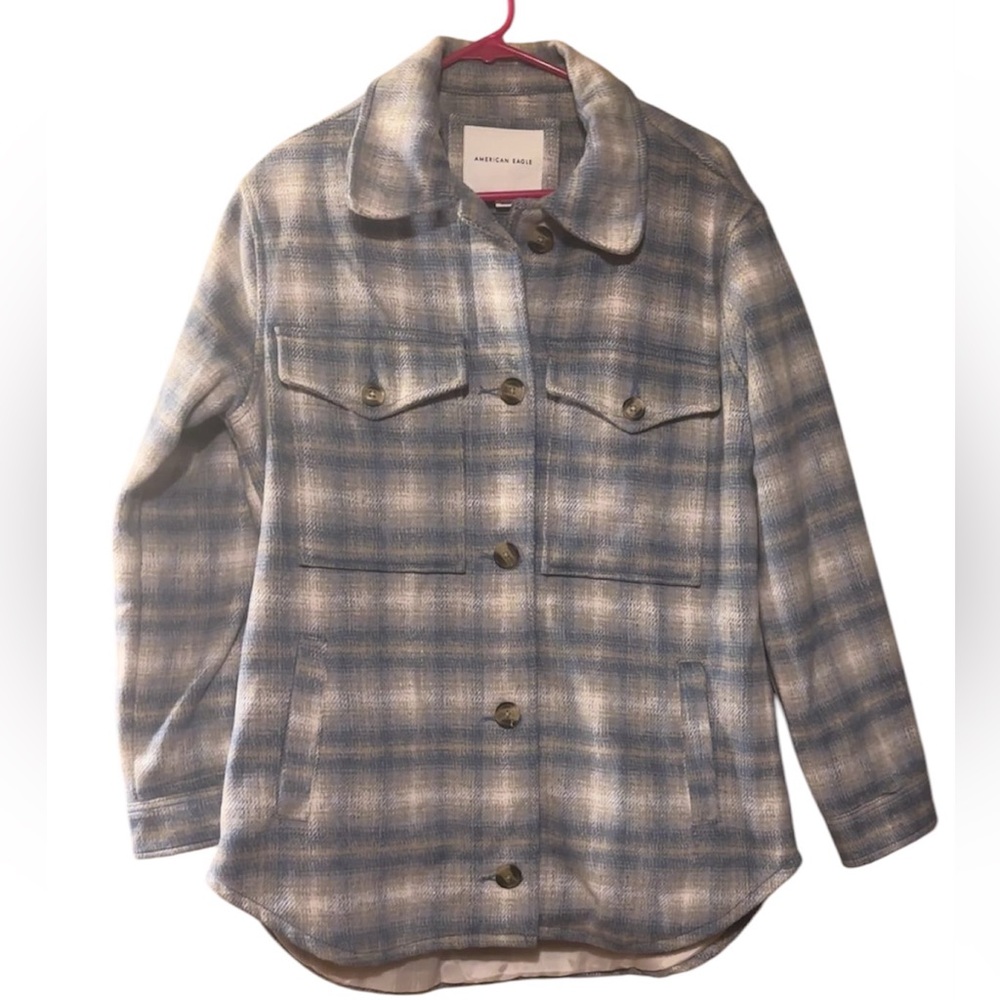 American Eagle Plaid Oversized Shacket jackete Woman’s xs